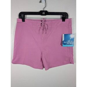 Coolibar Boardshorts Youth XL Girls Surf  UPF 50+ Purple Quick Dry Waist Tie New